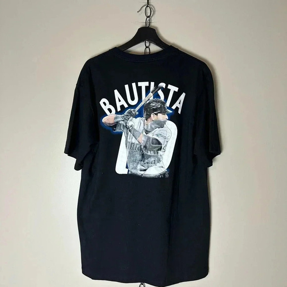 NWT MLB Blue Jays Jose Bautista Baseball T-shirt Large - Picture 2 of 6